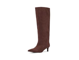 Free People Kiki Kitten Heel Boots Womens Boots Espresso Suede : EU 38.5 (US Womens 8.5) M, Leather