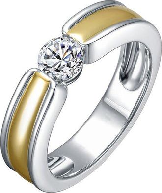 Rachel Glauber 14K Plated Cz Band Ring