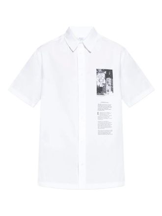 Off-white graphic-print cotton shirt - men - Cotton - 48
