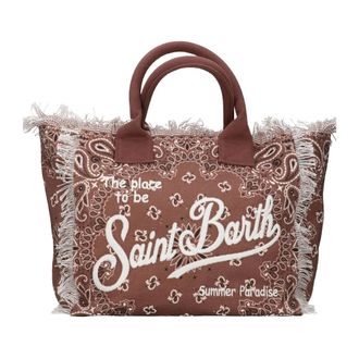 MC2 Saint Barth Tote Bags, female, Brown, Size: ONE SIZE Colette Hand Bag With Strap