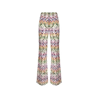 Missoni Dames, Broeken, Veelkleurig, Maat: M Polyamide