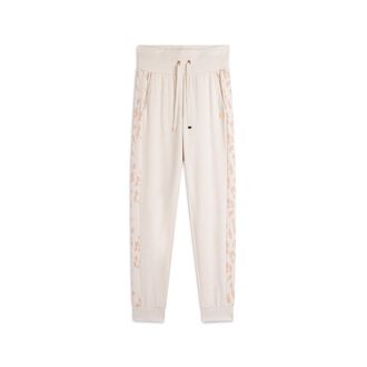 Freddy Pantalone in felpa viscosa tricot con bande animalier