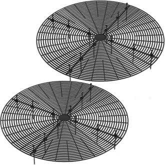 OEM Rejilla Para Macetas - 52 Cm - Negra - Para Protecci&oacute;n De Plantas Y Animales Dom&eacute;sticos - 2 Unidades