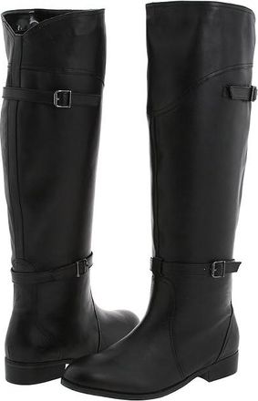 Type Z Soha Wide Calf Womens Dress Pull-on Boots Black Calf : 10 M, Leather