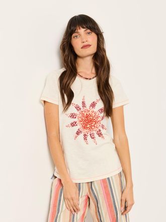 Fat Face FatFace Natalie Ivory MCS Graphic T Shirt