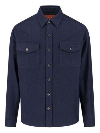 Cruna Osaka pocket shirt - men - Cotton - 52 - Blue
