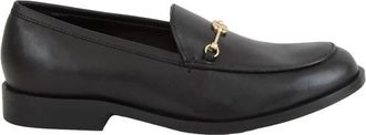 Twinset Mocassino met Ovale T - Dames - Loafers - Zwart - 40 EU - Schoenen