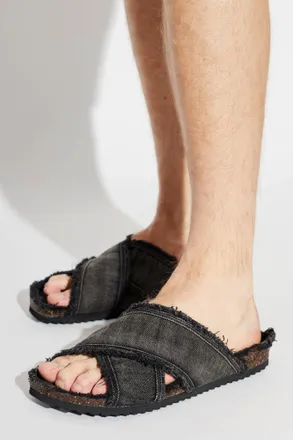 Diesel Slides D-WOODSTOCK, Mens, Black