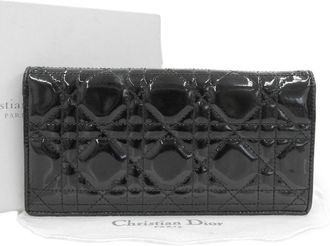 Dior Black Long Wallet (Bi-Fold) (Pre-Owned)