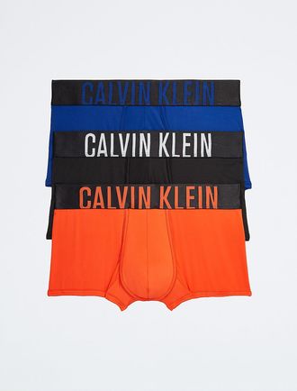 Calvin Klein Mens Intense Power Micro 3-Pack Low Rise Trunk - Multi - XL