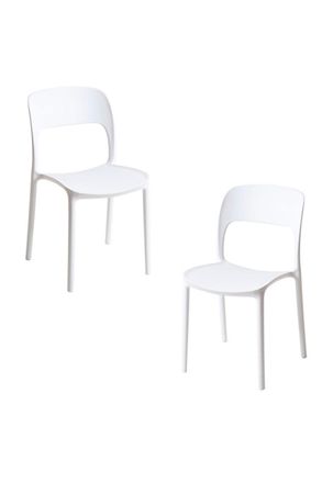 Regalos Miguel Pack 2 Sillas color blanco en polipropileno