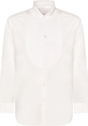 Maison Margiela Shirt met lange mouwen - Heren - Zakelijke Overhemden - Wit - L - Katoen - Overhemden