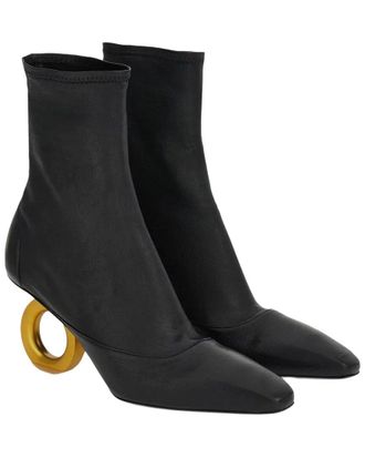 Ferragamo Elina 70mm Leather Ankle Boot