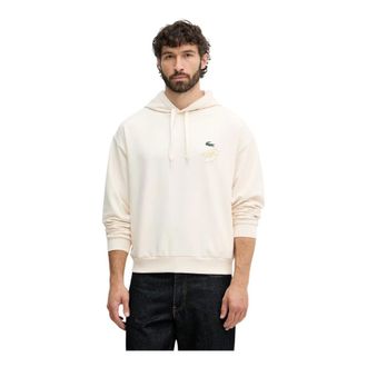Lacoste Hoodies & sweatvesten, Heren, Beige, XL, Katoen, Tennis x Novak Djokovic Hoodie