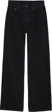 Anine Bing Hugh Logo-patch Wide-leg Jeans