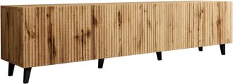 Mirjan24 Mobilier1 - Mueble Tv Remeta 103, Roble Wotan, N&uacute;mero De Puertas: 0, N&uacute;mero De Cajones: 0, 201x53x42cm