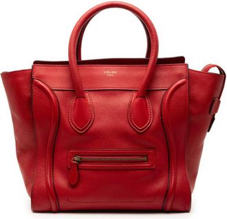 Celine Pre-owned Celine Mini Leather Luggage Tote F-SA-0152