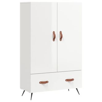Berkfield Home Highboard High Gloss White 69.5x31x115 cm Engineered Wood