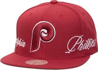 Mitchell & Ness Mens Mitchell & Ness Maroon Philadelphia Phillies Just Don x MLB Lux Script Snapback Hat at Nordstrom