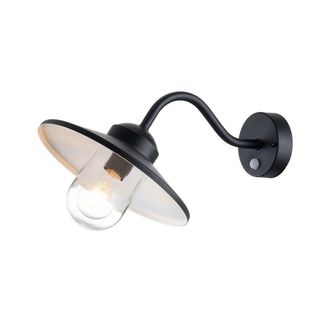 Netlighting Klampenborg Outdoor Dome Wall Lamp Black IP44