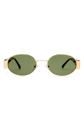 AIRE Mars II 51mm Oval Sunglasses in Gold /Dark Tort at Nordstrom
