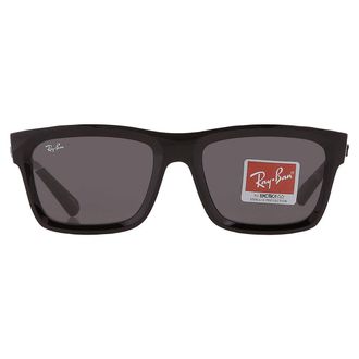Ray-Ban Warren Bio Based Dark Grey Rectangular Unisex Sunglasses RB4396 667787 57