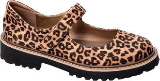 Corkys Footwear Womens Certified Mary Jane Shoes In Leopard Faux Suede