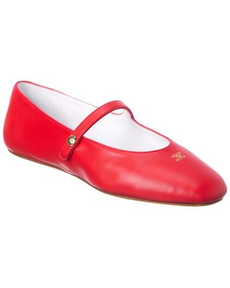 Celine Celine Leather Ballerina Flat