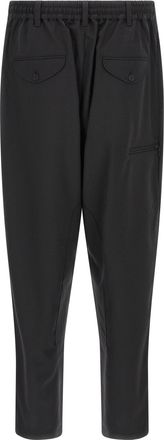 Yohji Yamamoto Mens Black Polyester Casual Pants