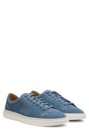 BOSS Kieran Low Top Sneaker in Blue Suede at Nordstrom, Size 12Us