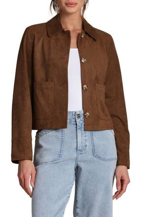 Bagatelle Faux Suede Jacket in Deep Toffee at Nordstrom, Size X-Large