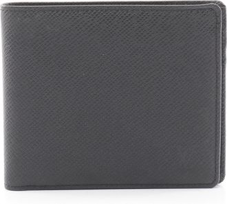 Louis Vuitton Ardoise Black Taiga Leather Wallet (Bi-Fold) (Pre-Owned)