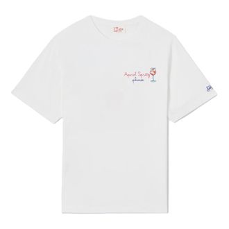 MC2 Saint Barth T-Shirts, male, White, Size: XL Portofino T-Shirt
