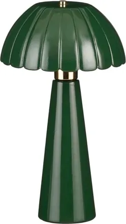 MiCa Decorations L&aacute;mpara de mesa naomi verde h40.5xb24xl24cm