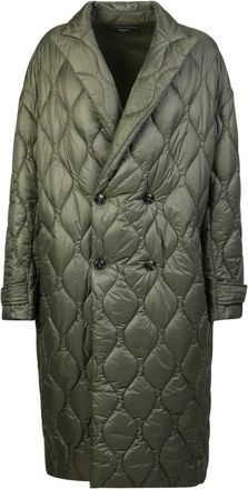 Amiri Gestikte Oversized Jas - Dames - Dons jassen - Groen - S - Nylon - Jassen