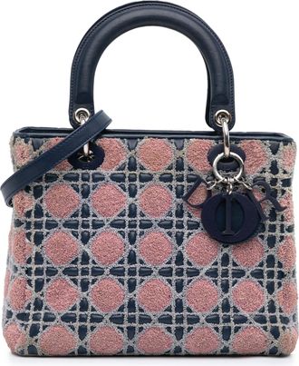 Dior Pre-owned Womens Lady Tote Bag - Dark Blue Leather - One Size