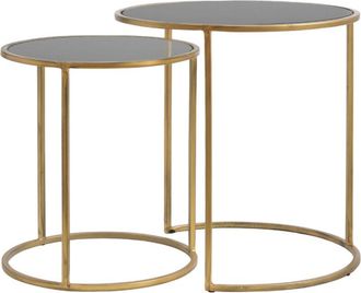 Light & Living Light&living - Conjunto De Mesa Auxiliar Duarte Cristal Ahumado