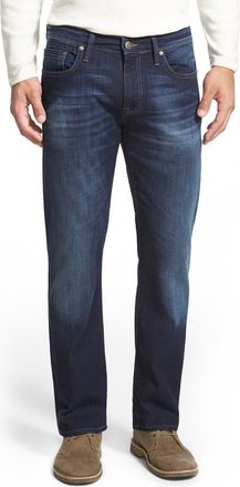 Mavi Zach Straight Leg Jeans in Dark Williamsburg at Nordstrom, Size 38 X 32