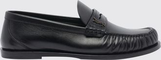 Saint Laurent Mocassini Penny in pelle di vitello liscia con monogramma YSL