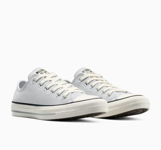 Converse Sneaker CONVERSE CHUCK TAYLOR ALL STAR, Damen, Gr. 37,5, grau (grau, total eclipse, egret), Leder, Schuhe Sneaker