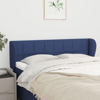 vidaXL Cabecero De Tela Azul 147x23x78/88 Cm Vidaxl