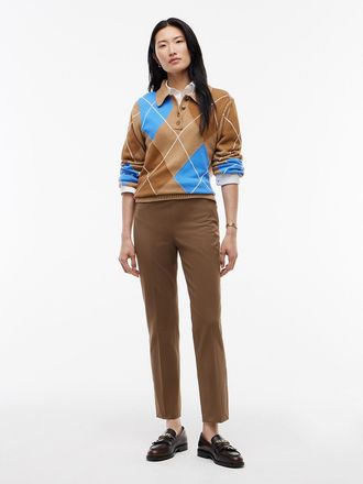 Tommy Hilfiger Womens Stretch Gabardine Slim Pant - Nordic Taupe - 2