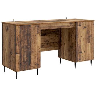 vidaXL Escritorio Con Estante Madera Envejecida 142,5 X 50 X 75 Cm Vidaxl