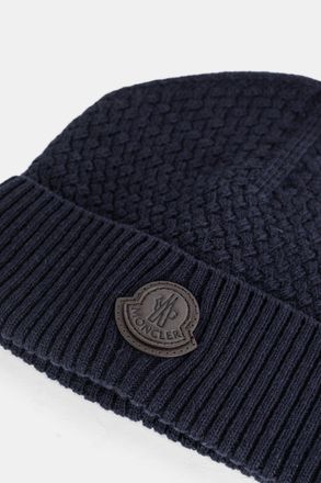 Moncler Mens Bonnet Edit Bleu Marine Blue Hat