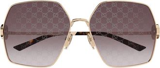 Gucci Gg 2163S Zonnebril - Dames - Zonnebrillen - Geel - 61 MM - Accessoires