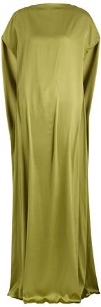 Dries Van Noten Diria Stretch-silk Satin Gown - Olive - XS (UK6 / XS)