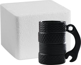 OEM Taza De Cer&aacute;mica De Gran Capacidad De 450 Ml Con Cuchara Y Asa. Tazas 3d Para Coche Y Oficina