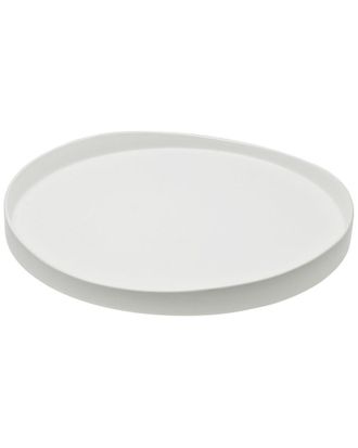 Ten Strawberry Street 12.75In Ripple White Tray