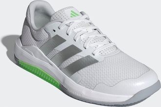 adidas Trainingsschuh ADIDAS PERFORMANCE DROPSET BASE, Damen, Gr. 42,5, silber (cloud wei&szlig;, matte silber, lime burst), Textil, Schuhe Trainingsschuh