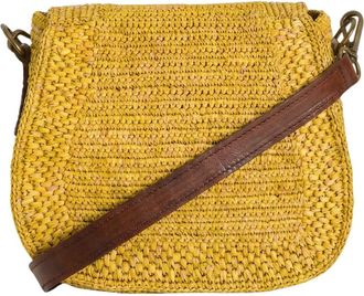 Ibeliv Tassen, Dames, Geel, ONE Size, Katoen, TIA Flap Bag